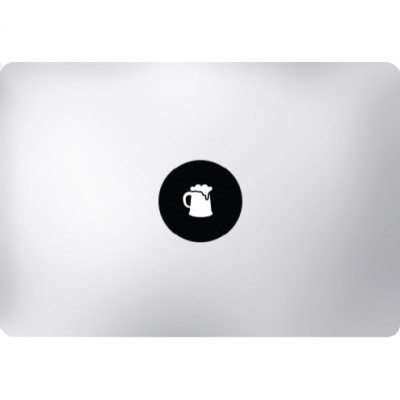 Beer Mug MacBook Decal Black Decals